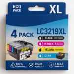 Pack de 4 cartouches compatibles BROTHER LC3219 XL