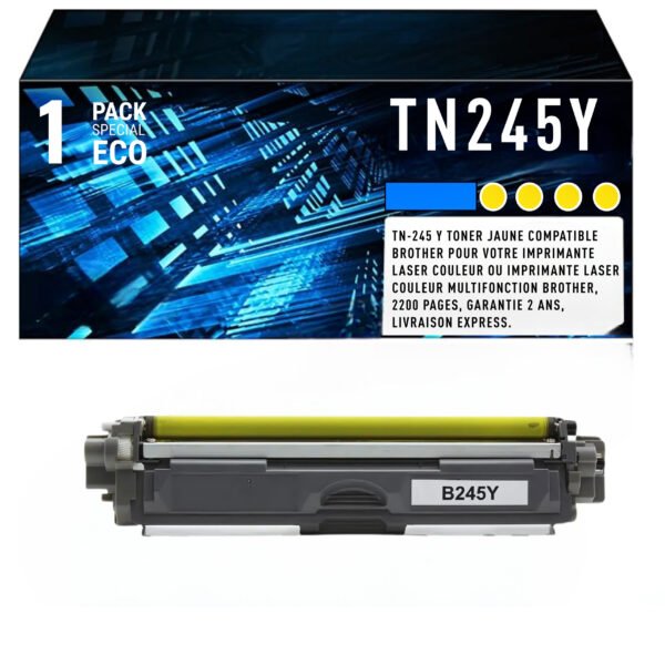 Cartouche de Toner Jaune Brother TN-245Y – 2 200 pages