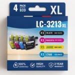 Pack compatible BROTHER LC-3213 XL 4 cartouches
