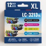 Pack compatible BROTHER LC-3213 XL 12 cartouches