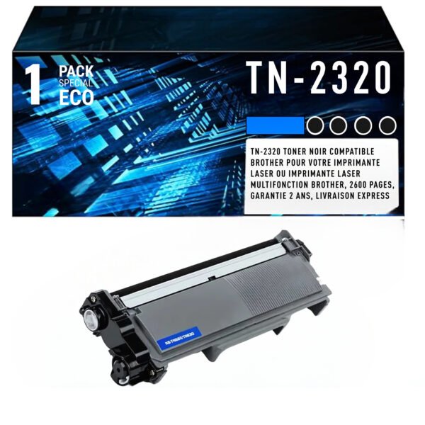 Cartouche de Toner Noire Brother TN-2320 – 2 600 pages