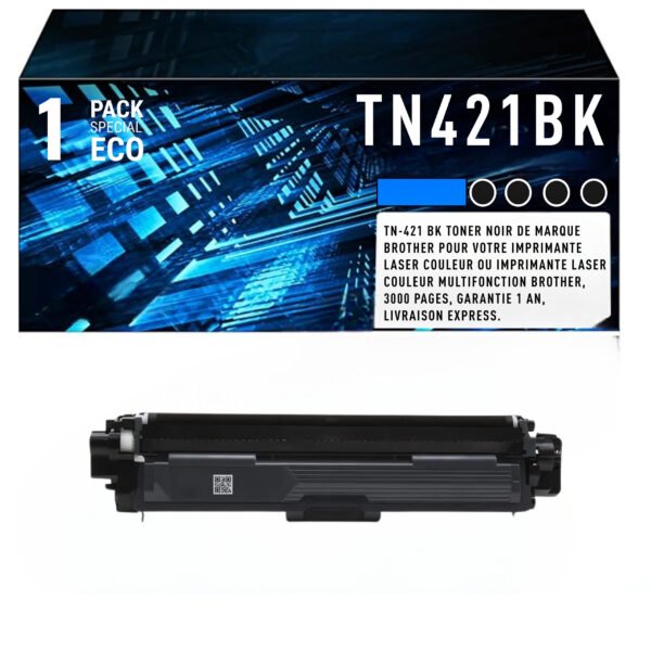 Cartouche de Toner Noire Brother TN-421BK – 3 000 pages