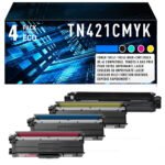 Pack de 4 Cartouches de Toner Brother TN-421CMYK – Noir, Cyan, Magenta, Jaune