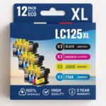 Pack de 12 cartouches compatibles BROTHER LC-125XL