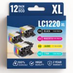 Pack de 12 cartouches compatibles BROTHER LC-1220