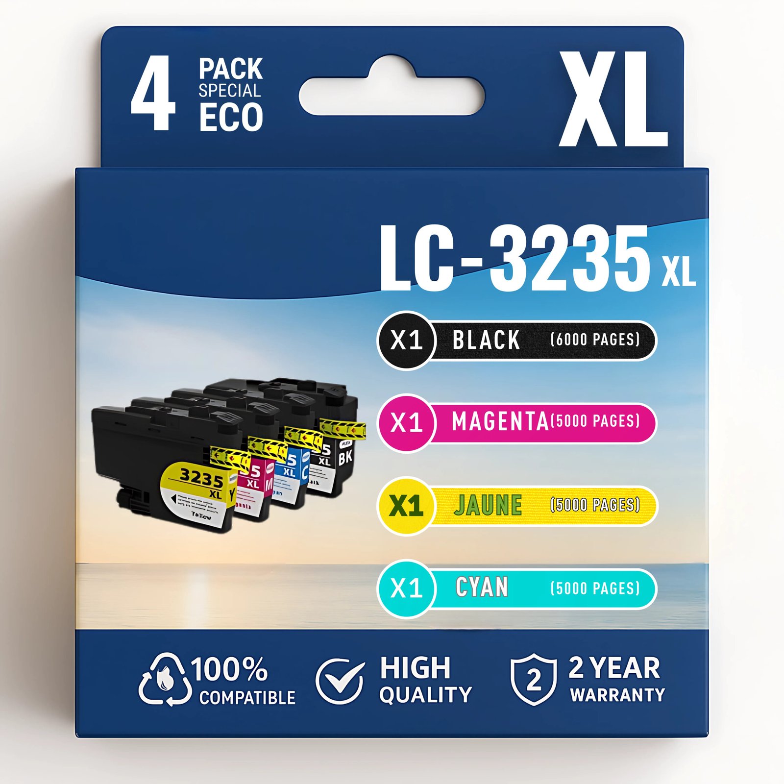 29 Pack compatible avec BROTHER LC-3235 4 cartouches – Image 1