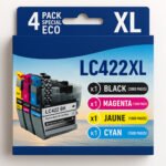 Pack de 4 cartouches compatibles BROTHER LC422XL