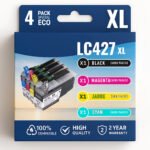 Pack compatible BROTHER LC427 XL, 4 cartouches