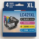 Pack compatible Brother LC421 XL, 4 cartouches