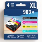 Pack 4 cartouches compatibles HP 903XL