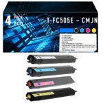 Pack de 4 Toners Compatibles Toshiba T-FC505E (T-FC505E-K / C / M / Y) – Noir, Cyan, Magenta, Jaune