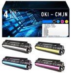 Pack de 4 Toners Compatibles OKI – Noir, Cyan, Magenta, Jaune (CMJN)
