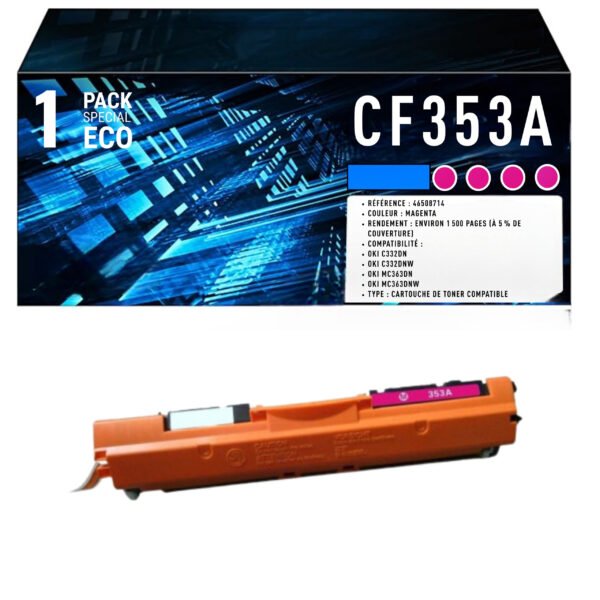 Cartouche de Toner Magenta Compatible HP 130A (CF353A) – 1 000 pages