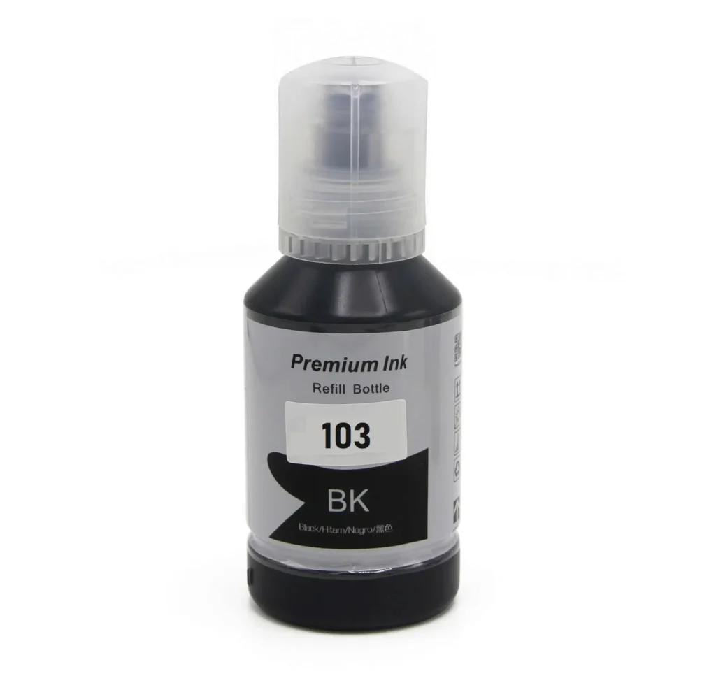 Bouteille d'encre noire compatible Epson 103 grand format 130ml – EcoTank 8900 pages